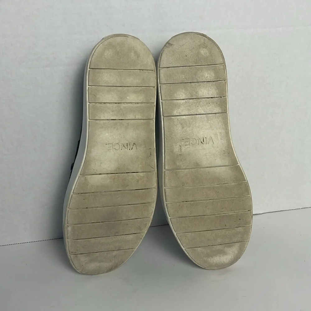 Vince Blair Slip-Ons Black Perforated Leather Size 6